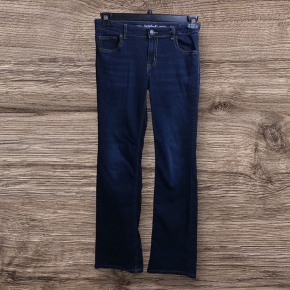 Cat & Jack dark wash boot cut stretch jeans. Size 14